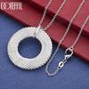 925 Sterling Silver Braided Circle Necklace Wedding Jewelry