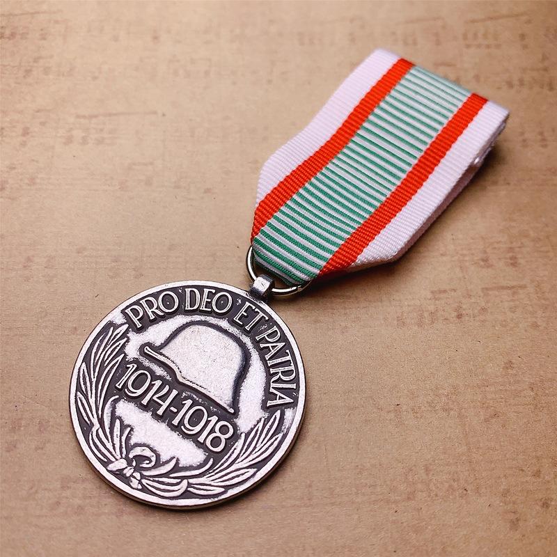 

Венгерская медаль Первой мировой войны, Немецкая памятная медаль, Иностранная медаль, Брошь, Аксессуар, Подвеска