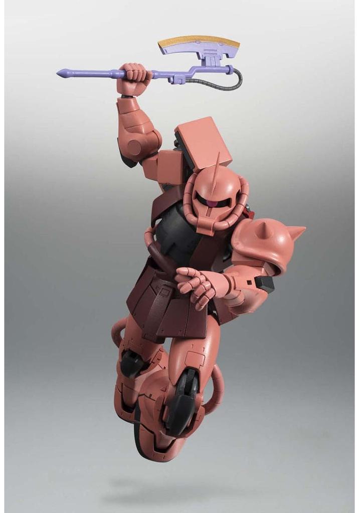 TAMASHII NATIONS ROBOT SPIRITS Mobile Suit Gundam SIDE MS Zaku 125mm PVC ABS Painted Action Figure MS-06S Char's ver. A.N.I.M.E. (Reissue) Approx. &