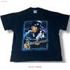 Vintage Stevie Ray Vaughan Größe XL Brockhum 1954 1990 T-Shirt Doppelseitig Schwarz Vintage Gewaschenes Oberteil Für Den Alltag