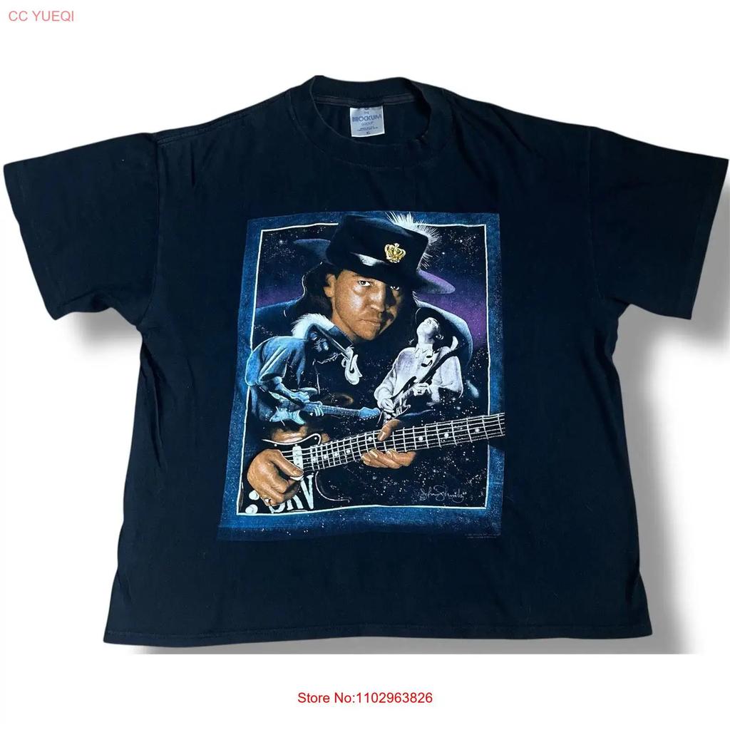 Vintage Stevie Ray Vaughan Size XL Brockhum 1954 1990 T Shirt Double Sided Black vintage Washed Top For Everyday Wear