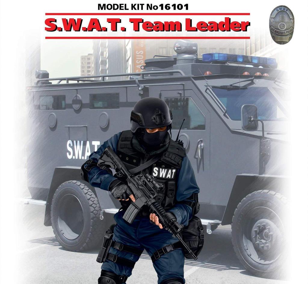 ICM 1/16 Scale U.S. S.W.A.T. Team Leader Plastic Model Kit 16101