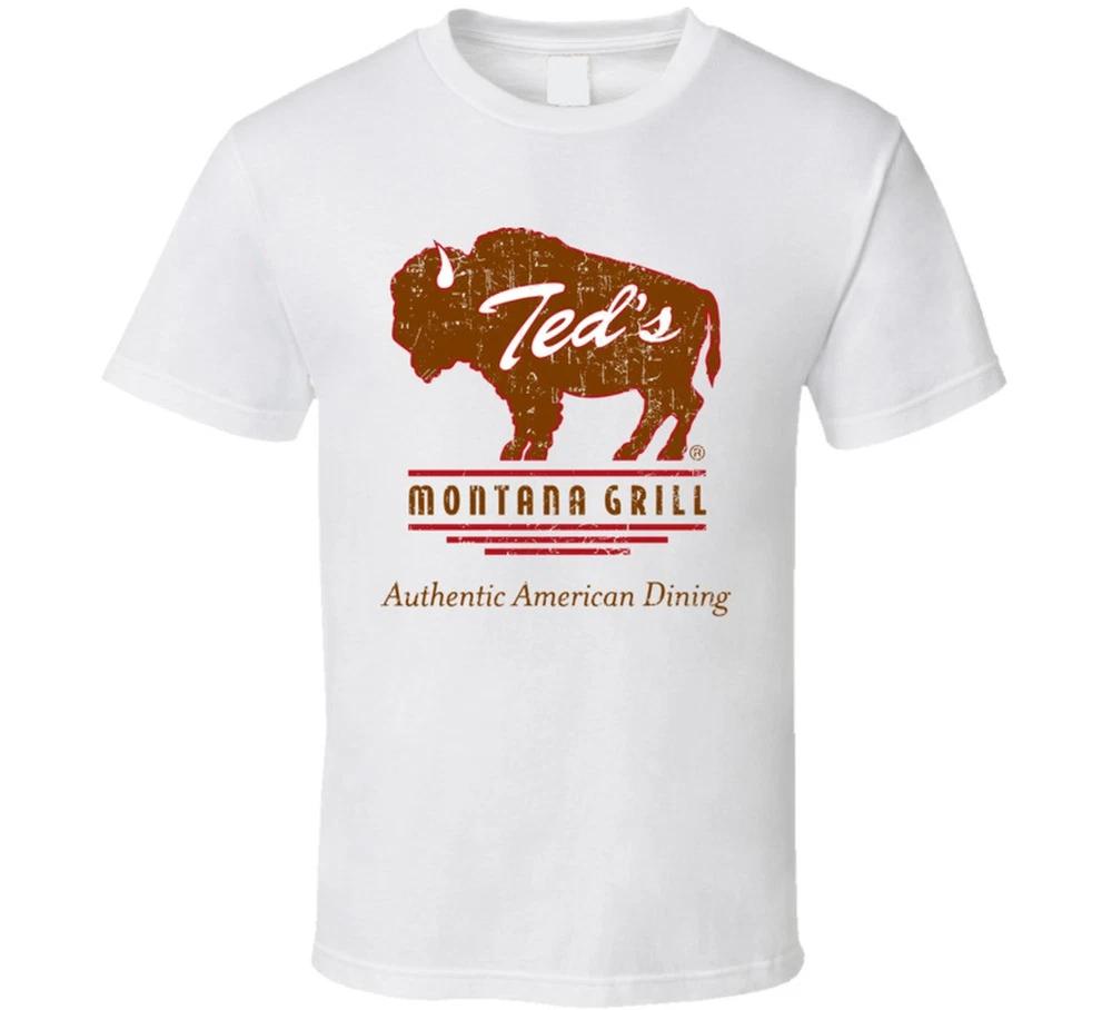 Teds Montana Grill Cool Popular Food Drink Restaurant Brand Logo Gift T Sh S