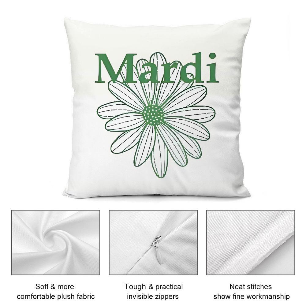 Luxury M-Mius M-Mius Pillow Case Plush Fabric Soft Double Sided Print Sofa Cushion Cover Throw Pillow Covers