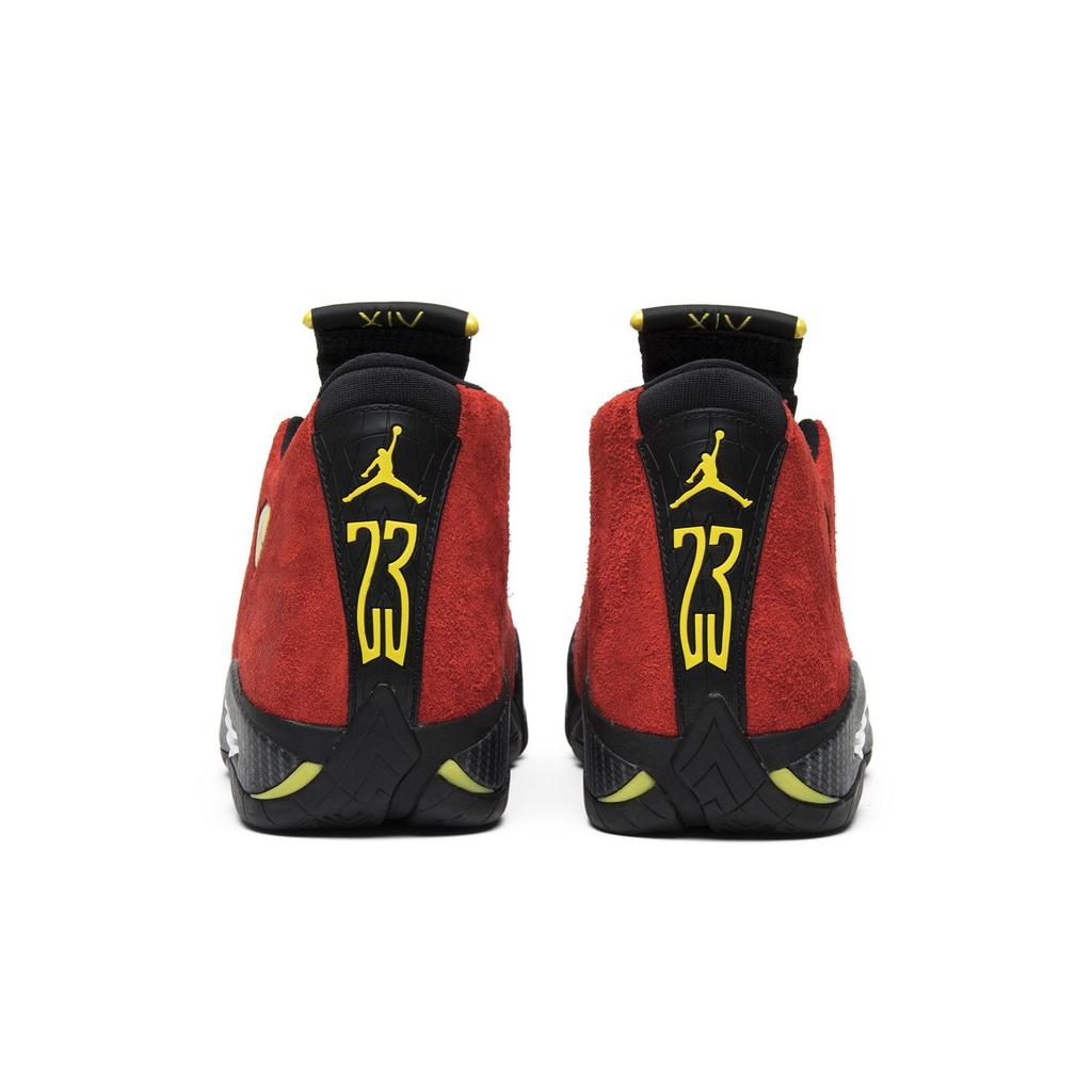 Air Jordan 14 Retro 'Ferrari' (Unisex) Challenge Red / Black / Vibrant Yellow / Anthracite Vintage Basketball Shoes 654459 670