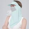 Face Guard Neck Gaiter Hat Breathable Windproof UV Protection Men Women Multi-Purpose Summer Outdoor Ice Silk Visor