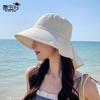 Spring and summer outdoor sun protection hat children's fashion big eaves bucket hat cool breathable shawl neck protection sun hat
