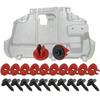 Strong Automotive Fastener Kit With Plastic Grommets Aftermarket Engine Undertray Hardware Easy to Use for Vehicle