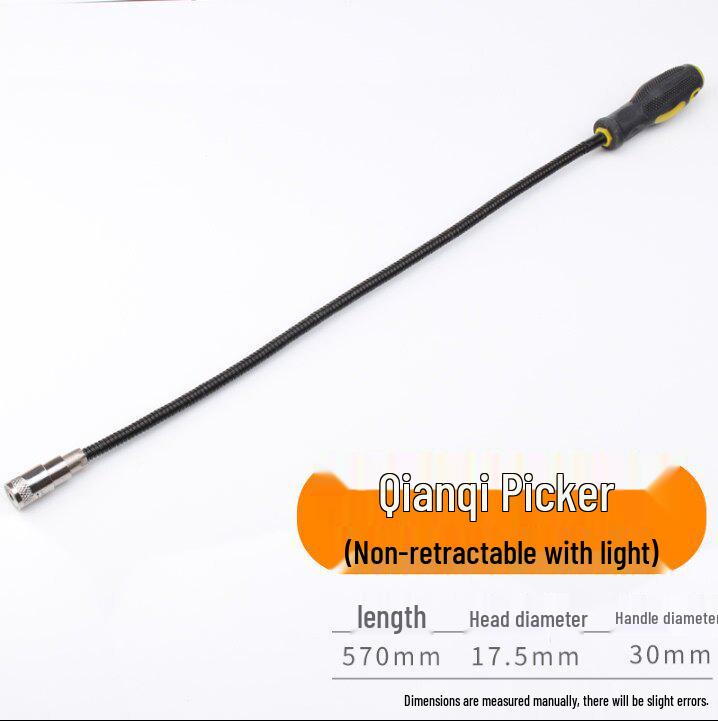 Multi-functional Magnetic Pickup Tool with Bendable Elbow for Car Repair