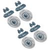 4Pcs Simulation Metal Brake Discs Calipers Fit for Traxxas TRX4 TRX6 1 10 RC Car PartsGray