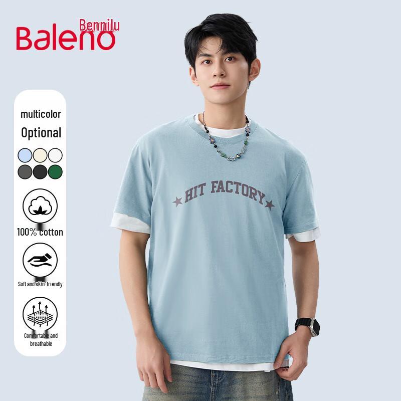Baleno Men s Heavyweight Printed Short Sleeve T-Shirt 2XL