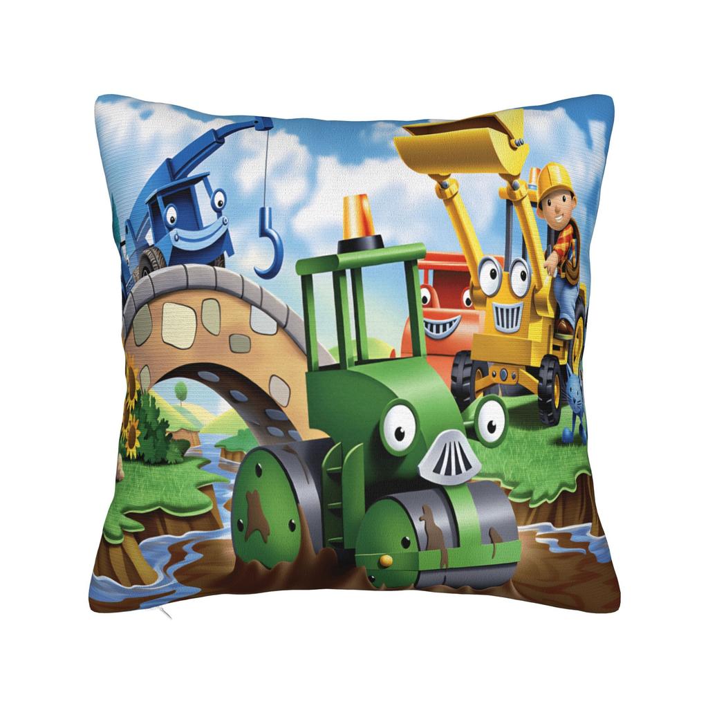 Cartoon B-Bob B-Builder Pillow Case Custom Pillow Cover For Living Room Sofa Fashion Pillowcases