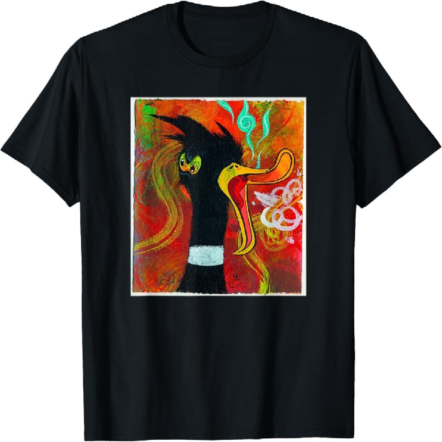 

WB100 Looney Tunes Daffy Duck Picasso Side Eye Art T-Shirt XXXXXL різнокольоровий