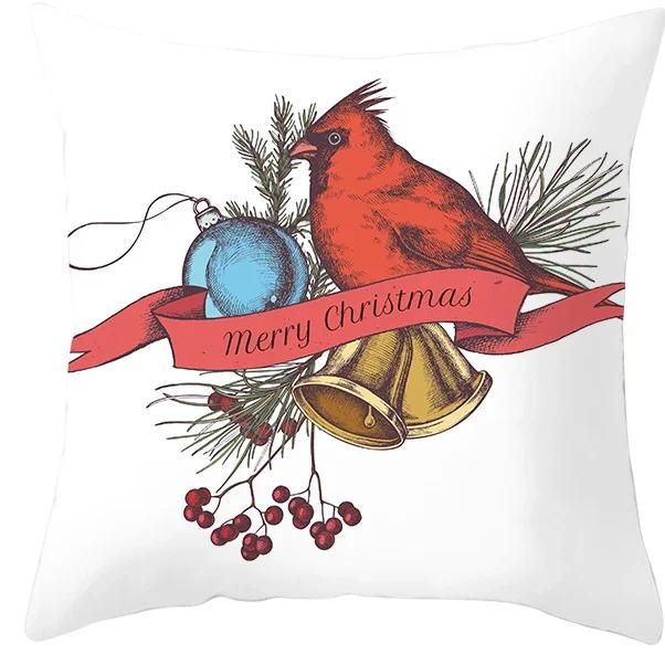 Christmas Decoration Cushion Cover for Sofa Livingroom Throw Pillow Cover % Polyester Resuable Pillow Case Drop Shipping