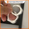 925 Sterling Silver Vintage Earrings For Women Trendy Simple Geometric Big Round Earring Jewelry Prevent Party Accessories