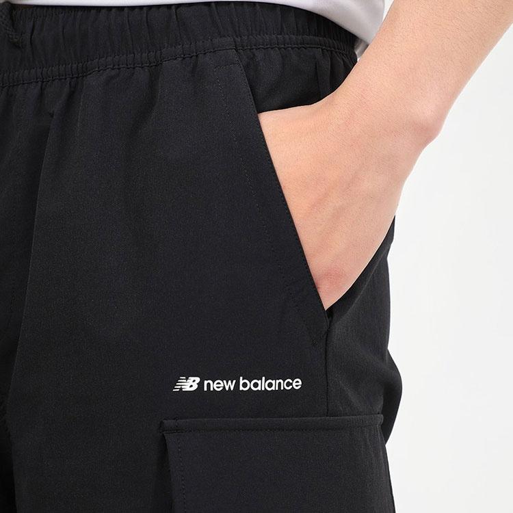 New Balance Cargo Shorts Asia Sizing 'Black' Men's AMS12368-BK