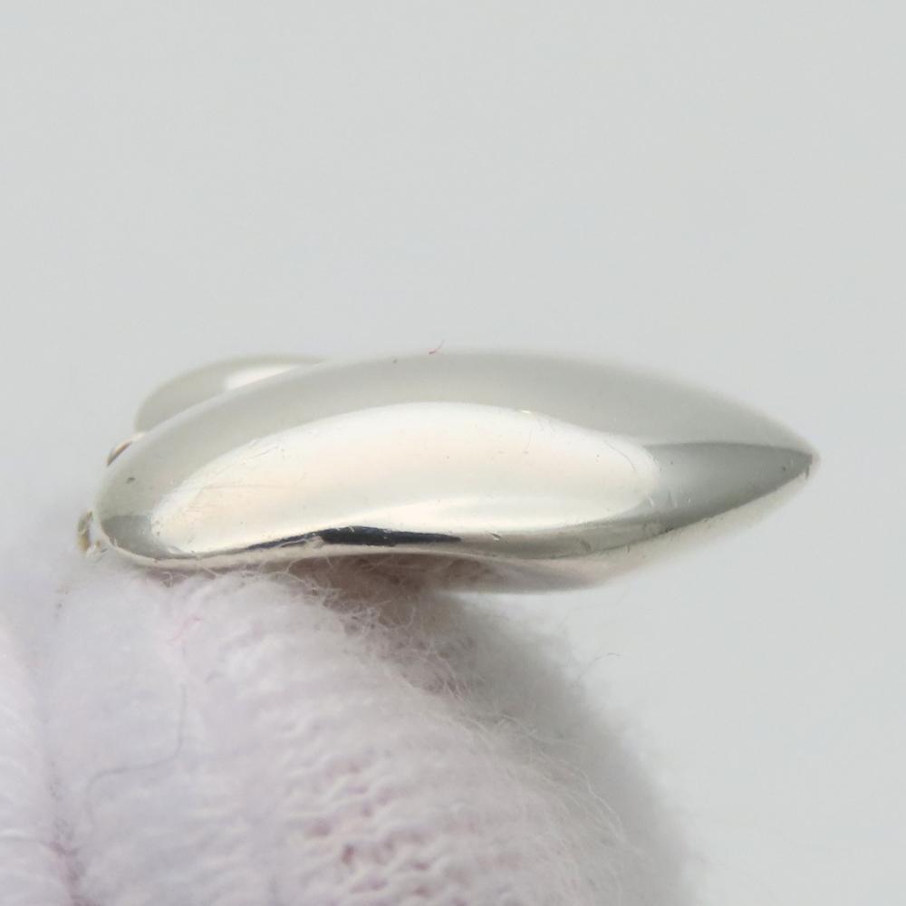 Used TIFFANY&Co. Necklace Fold heart Silver925 5.1g Silver cute