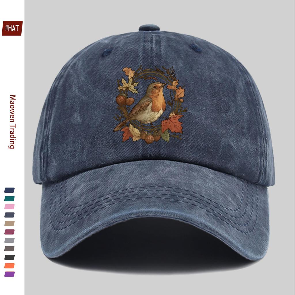 Pc Cartoon Vogelmuster Gedruckte Baseballkappe Bequeme Mode Dekorationshut Trendiges Leichtes Accessoire Verstellbare Golfkappe