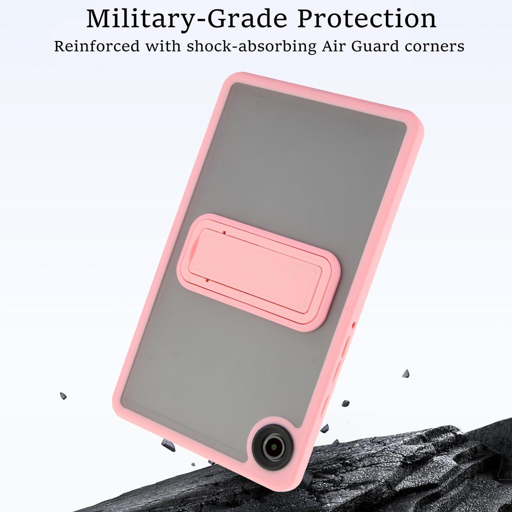 For Samsung Galaxy Tab A9 Case with Kickstand TPU+PC Skin-Touch Tablet Cover