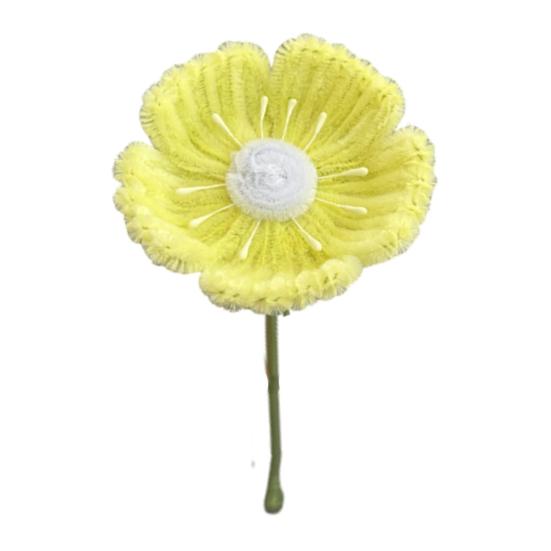 

Готовый Цветок из Синельной Проволоки Ручной Работы Стебель из Синели Искусственный Цветок Поделка Подарки для Женщин Мамы Жены День Святого Валентина День Рождения Свадьба Домашний Декор светло-желтого