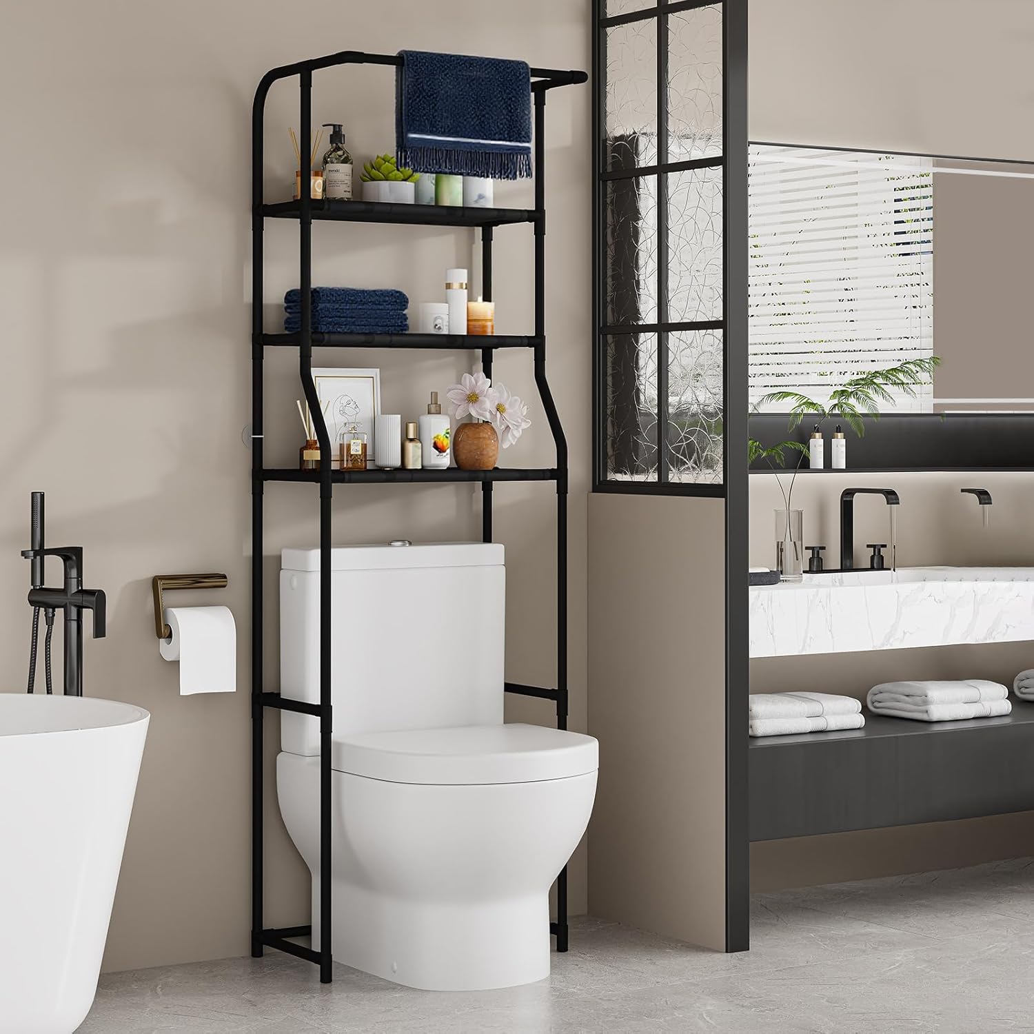 Over The Toilet Storage Shelf 3-Tier