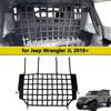 Kofferraumteiler Netz Ladeflächennetz Haustierbarriere für Jeep Wrangler JL 4-türig 2018-2026 Kofferraumnetz für Hunde Innenzubehör Schwarz
