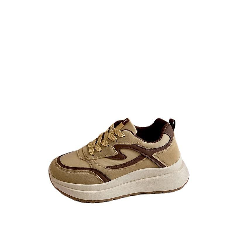 Women's Casual Shoes  New Spring and Summer Single Shoes Women's Low Top Sneakers Women's Front Lace Flat Heel Women's Shoes