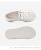 Cowhide Lightweight White Shoes with Minimalist Style