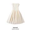 2025 Spring Women's European & American Style French Strapless Mesh Spliced Dress