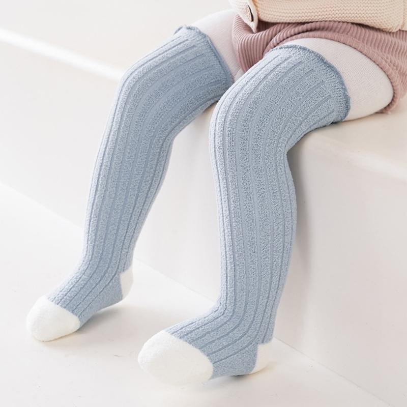 1 Pair Thick Knee High Socks Soft & Breathable Baby Warm Socks Long Stockings for Outdoor Activities, Family Gatherings