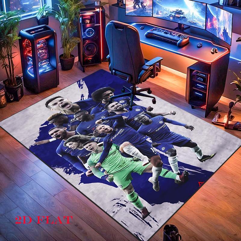Chelsea FC poster Carpet Rug for Living Room Bedroom Home Sofa Decoration,Kids play Nonslip Floor Mat