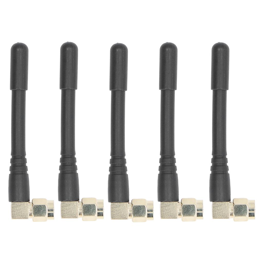 5PCS High Gain Antenna SMA Male Elbow Connector Omnidirectional Antenna for Wireless System