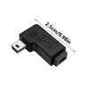 90 Degree Left & Right Angled Mini USB 5Pin Male To Female Extension Adapter for Smartphones and Tablets