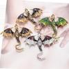 Creative Simulation Dragon Colorful Hand Drawn Metal Brooch for Women Men Stylish Lapel Pins Jewelry Accessories Gift 1PC