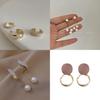 Trendy Alloy Earrings Pack With Vintage And Polka Dot Elements For Women