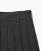 TTUDEMENT Classic Wool Mini Skirt Charcoal