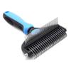 Pet Detangling Comb Dogs Cats Stainless Steel Grooming Brush With TPR Handle Small Large Size