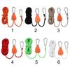 Pulley Ratchets Heavy Duty Rope Clip Hanger Lifting Pulley Lanyard Hanger Kayak Canoe Boat Reflective Rope Lock Tie Down Strap