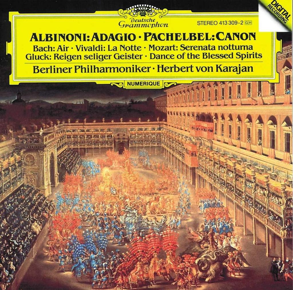 CD HERBERT VON KARAJAN, BERLIN PHILHAR - Adagio & Canon 4133092 GRAMMOPHON Europe Classical Used