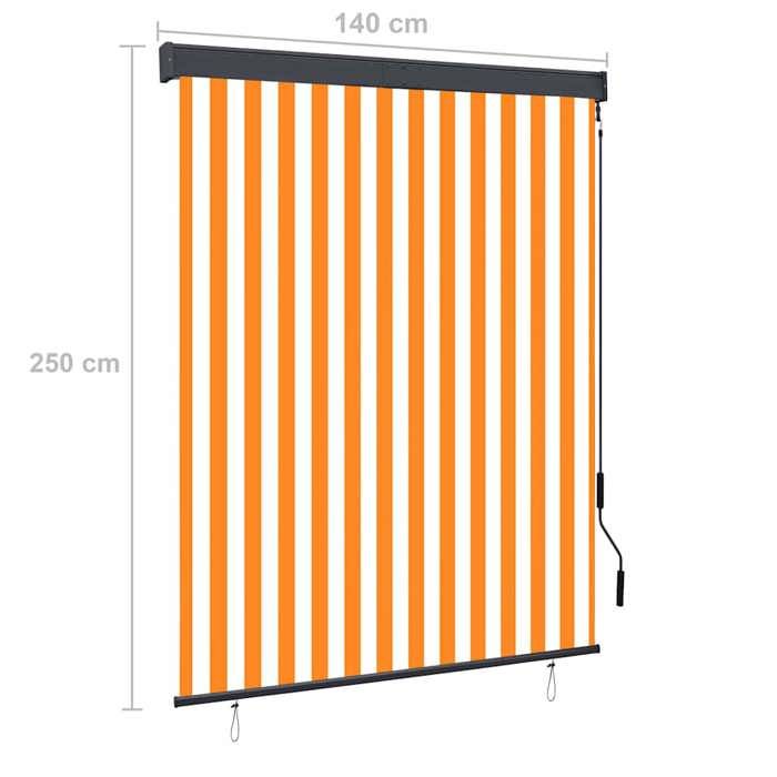 VidaXL Store Roulant d'Extérieur Auvent Rétractable Balcon Balcon Jardin Pergola Terrasse Patio Blocage des UV 145969