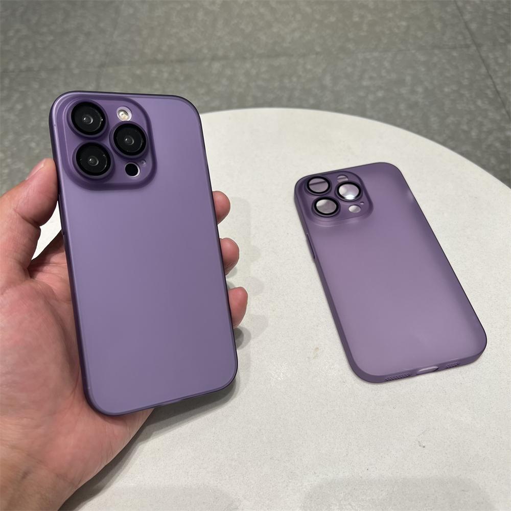 Matte Translucent Shockproof Tpu Case For Iphone 14 13 12 11 Pro Max 14plus Clear Frosted Armor Skin Cover With Lens Glass Funda