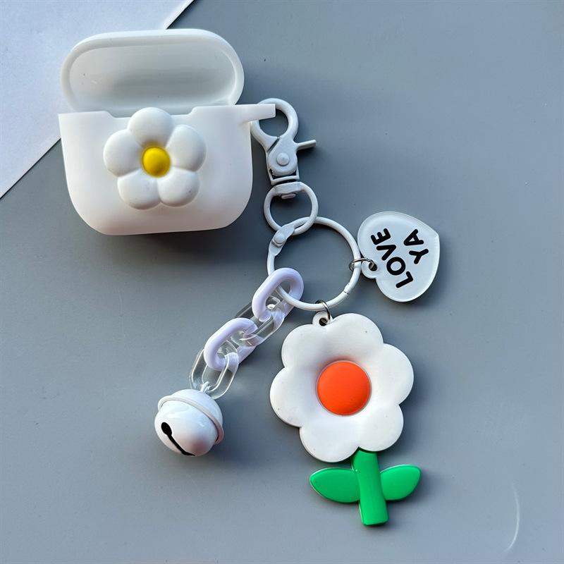 Suitable for AirPods pro1 wireless bluetooth headset case apple 1 flower cartoon 1/1 silicone soft case