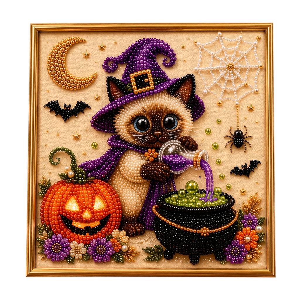 Halloween Bead Painting DIY and Activity