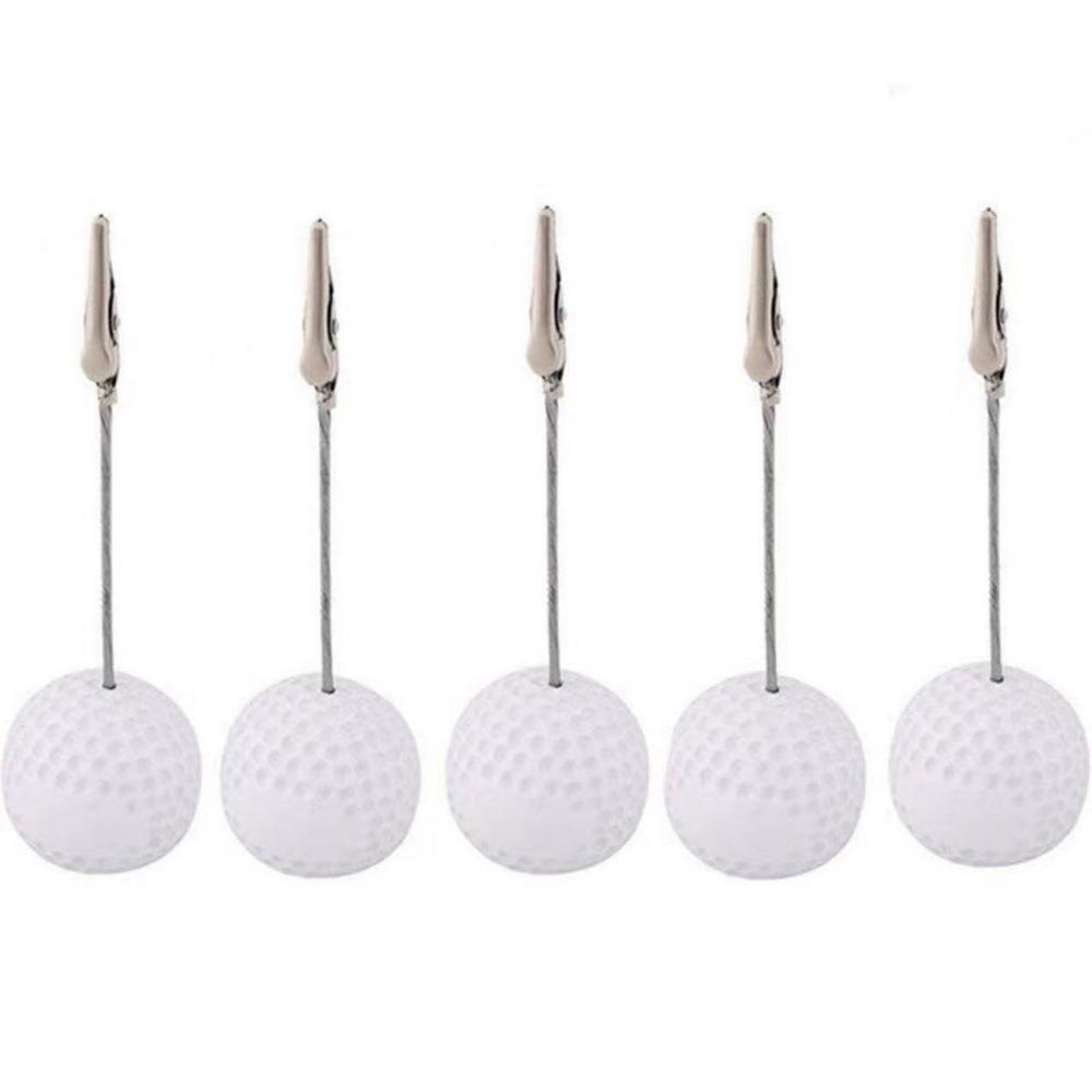 3pcs White Photo Clip Resin Memo Clamp Photo Holder Display Holder  Golf Event