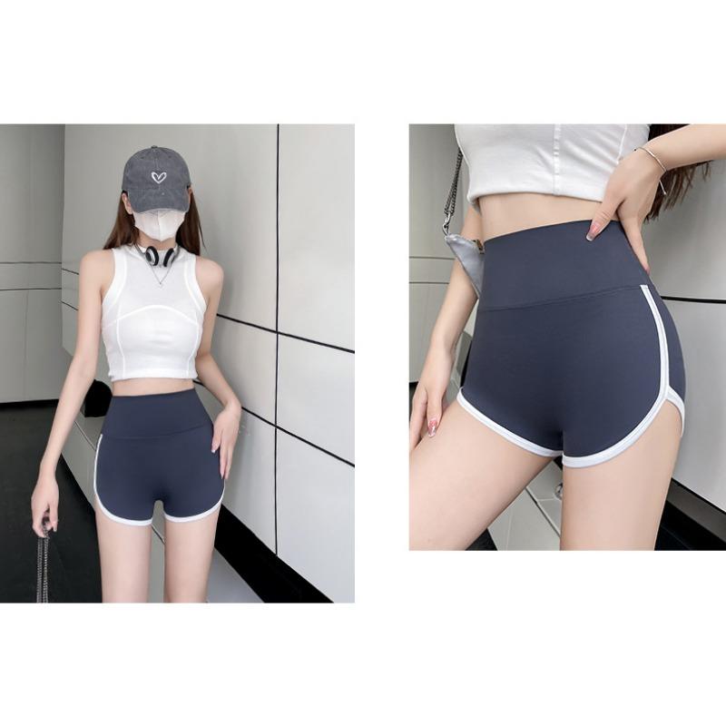 Three Points Female Summer Thin Belly Lift Hip Anti-slip Leggings Can Be Worn Outside Patchwork Yoga Safety Pants