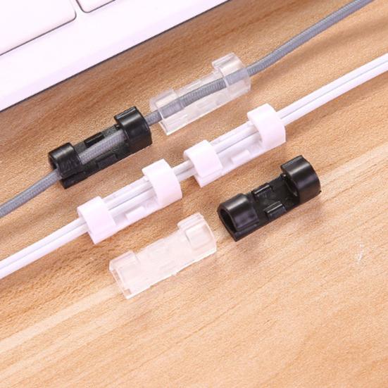 20 Stück Selbstklebende Netzwerk-Kabelklemmen Kabelorganisator Ladekabel Fixierer Halter Klemme