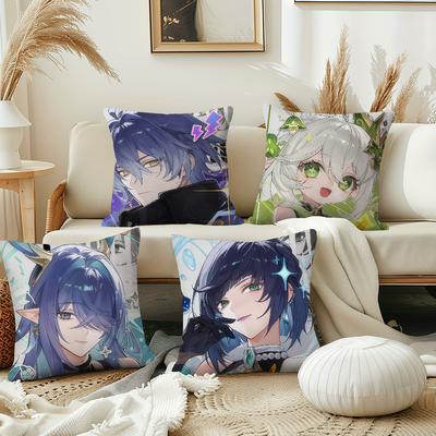 Game Genshin Impact Nahida Cushion Cover Pillow Cover Decoration Room Home Sofa Living Office Car Nordic Simplicity