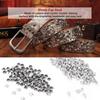 100pcs Silver & Gold Crystal Rivets Metal Material Double Cap Rivets  DIY Leather Craft