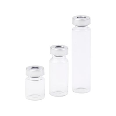 Confezione da 10 fiale per campioni sigillate da 5/10/20 ml, fiale in vetro trasparente con porta di iniezione autorigenerante