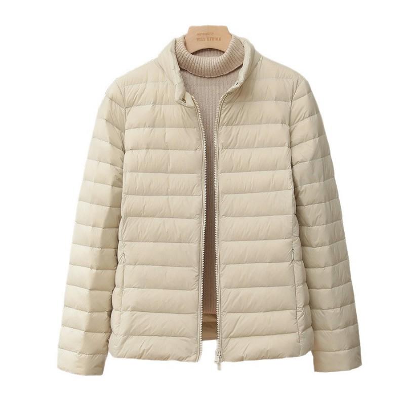 Womens Lightweight Duck Down Puffer Jacket Short Fit Slim Casual Coat Winter